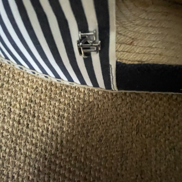 RALPH LAUREN Cameryn Blue Stripe Espadrille - size 8B - Picture 6 of 6